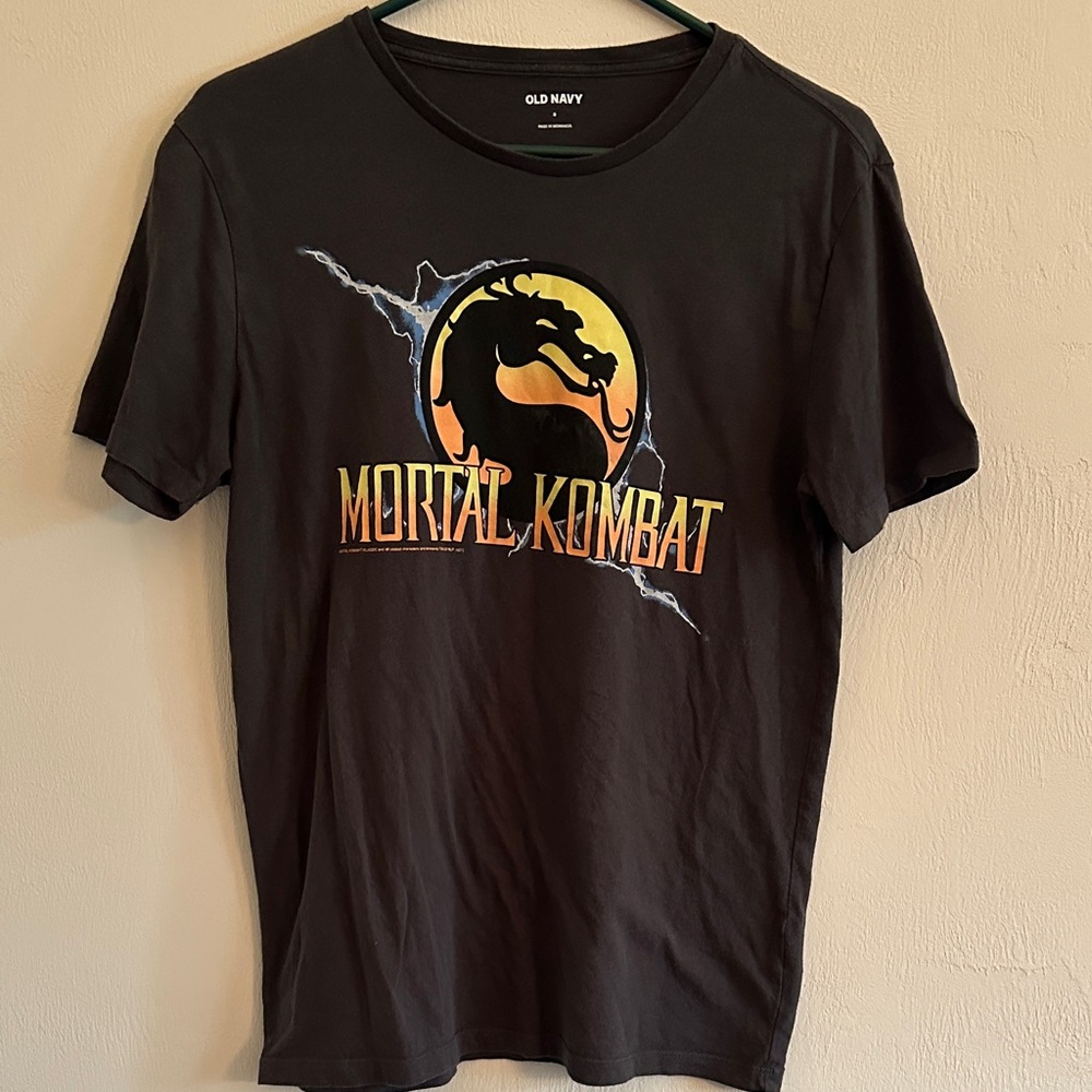 Mortal Kombat Graphic T-Shirt Black Men’s Size S Gaming Tee